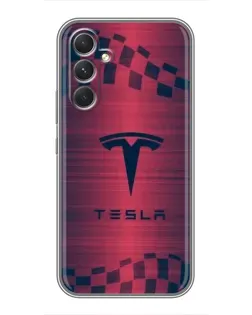 Чохол для TECNO Camon 50 з картинкою «Тесла червоний карбон» Чохол для TECNO Camon 50 з картинкою «Тесла червоний карбон»