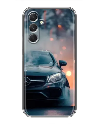 Чохол для TECNO Camon 50 з картинкою «Mercedes — нічне місто»