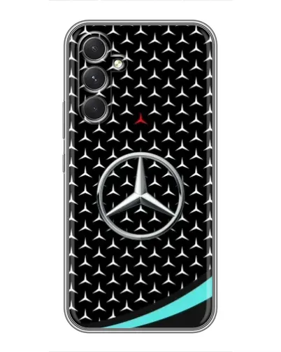Чохол для TECNO Camon 50 з картинкою «Mercedes — бірюзовий акцент»