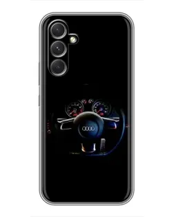 Чохол для TECNO Camon 50 з картинкою «Салон Audi — кермо»