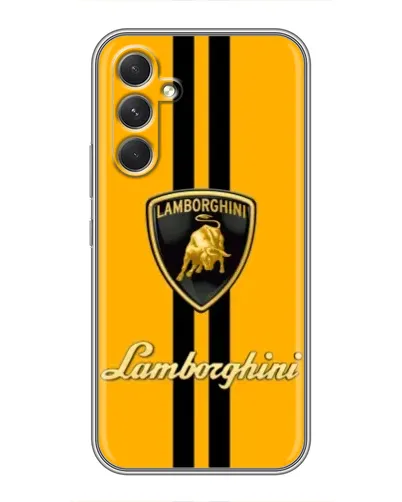 Чохол для TECNO Camon 50 з картинкою «Lamborghini Stripe жовтий»