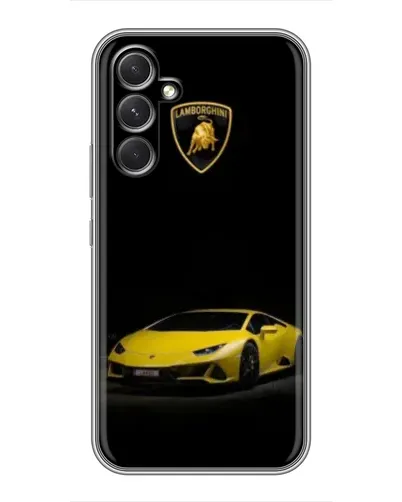 Чохол для TECNO Camon 50 з картинкою «Lamborghini жовтий акцент»