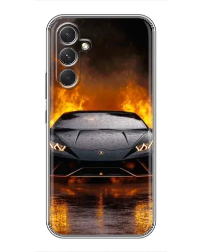 Чохол для TECNO Camon 50 з картинкою «Lamborghini у вогні»