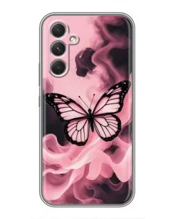 Чехол для TECNO Camon 50 с картинкой «Бабочка в дыму»