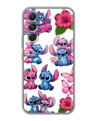 Чохол для TECNO Camon 50 з картинкою «Стікери Stitch та Angel» Чохол для TECNO Camon 50 з картинкою «Стікери Stitch та Angel»