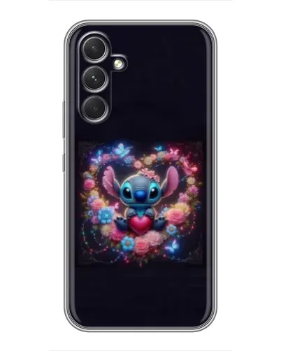 Чохол для TECNO Camon 50 з картинкою «Stitch у квітах» Чохол для TECNO Camon 50 з картинкою «Stitch у квітах»