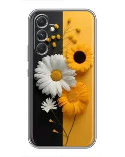 Чохол для TECNO Camon 50 з картинкою «Соняшник та ромашка»