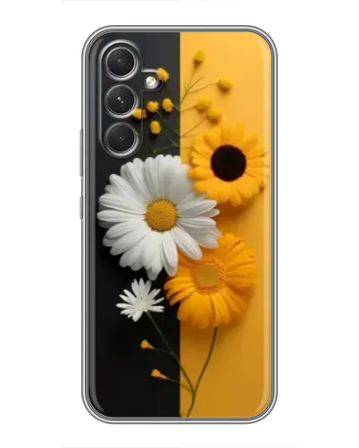 Чохол для TECNO Camon 50 з картинкою «Соняшник та ромашка»
