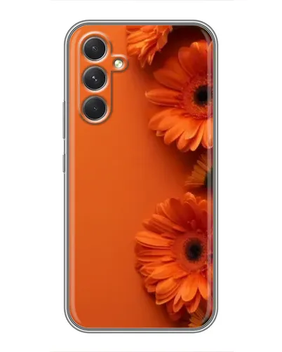 Чохол для TECNO Camon 50 з картинкою «Помаранчеві гербери»