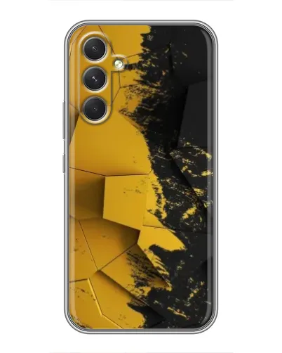 Чохол для TECNO Camon 50 з картинкою «Золоті уламки геометрії»