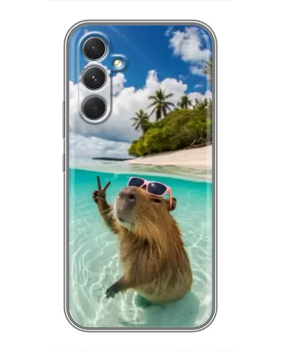 Чохол для TECNO Camon 50 з картинкою «Капібара на морі» Чохол для TECNO Camon 50 з картинкою «Капібара на морі»