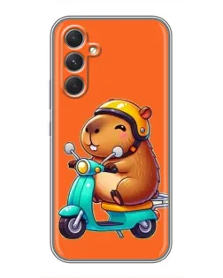 Чохол для TECNO Camon 50 з картинкою «Капібара на скутері»