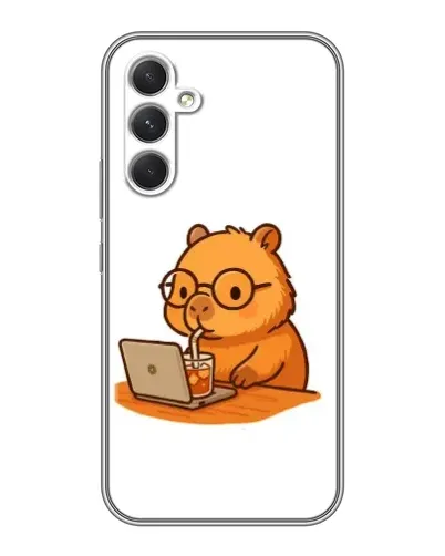 Чохол для TECNO Camon 50 з картинкою «Капібара з ноутбуком» Чохол для TECNO Camon 50 з картинкою «Капібара з ноутбуком»