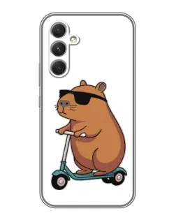 Чохол для TECNO Camon 50 з картинкою «Капібара на самокаті»