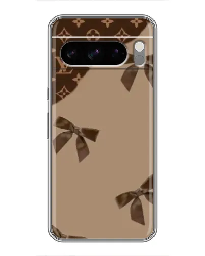 Чохол для TECNO Camon Slim з картинкою «LV — кавовий атлас»