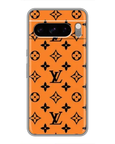 Чохол для TECNO Camon Slim з картинкою «Помаранчевий стиль LV»