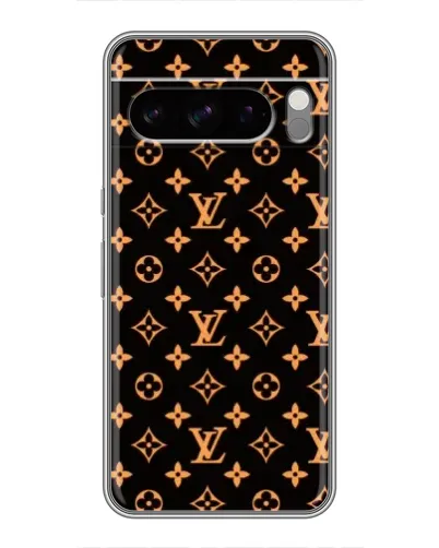 Чохол для TECNO Camon Slim з картинкою «Золота монограма LV»