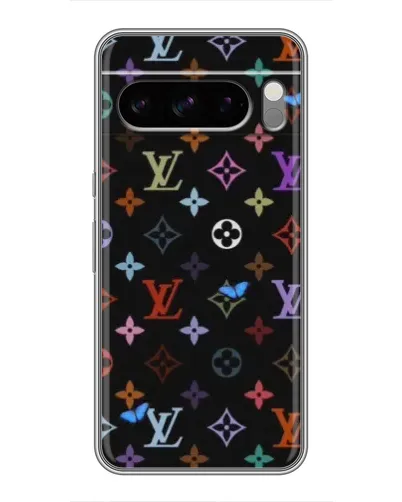 Чохол для TECNO Camon Slim з картинкою «Кольорова монограма LV»