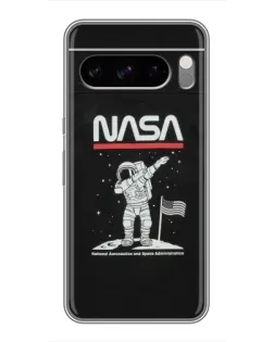 Чохол для TECNO Camon Slim з картинкою «NASA — крокуємо по Місяцю»