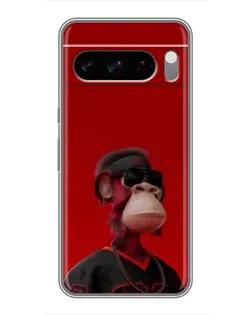 Чохол для TECNO Camon Slim з картинкою «Bored Ape в червоному»