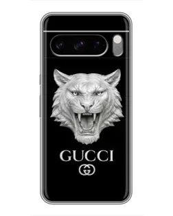 Чехол для TECNO Camon Slim с картинкой «Gucci — серебряный лев» Чехол для TECNO Camon Slim с картинкой «Gucci — серебряный лев»