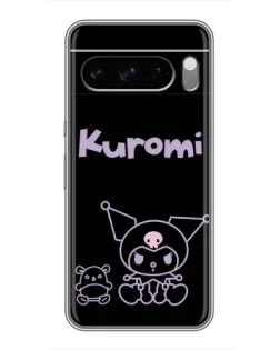 Чохол для TECNO Camon Slim з картинкою «Kuromi — чорний мінімалізм»