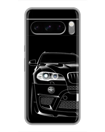 Чохол для TECNO Camon Slim з картинкою «Темний силует BMW»