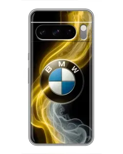 Чохол для TECNO Camon Slim з картинкою «Золотистий дим BMW»