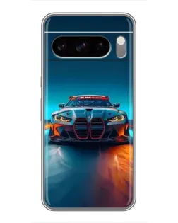 Чехол для TECNO Camon Slim с картинкой «BMW — огни неона» Чехол для TECNO Camon Slim с картинкой «BMW — огни неона»