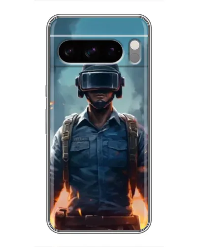 Чохол для TECNO Camon Slim з картинкою «PUBG — реалістичний герой»