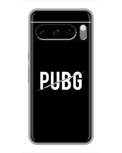 Чохол для TECNO Camon Slim з картинкою «PUBG — білий логотип»