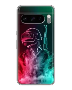 Чохол для TECNO Camon Slim з картинкою «PUBG — вогняний воїн»