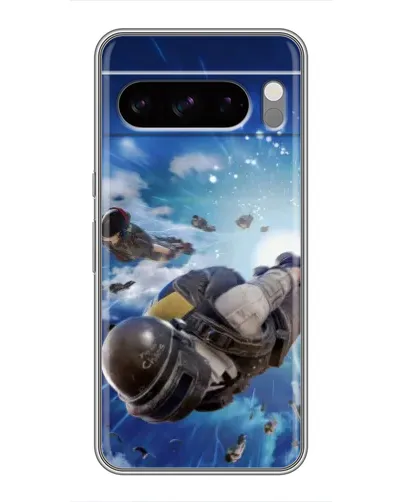 Чохол для TECNO Camon Slim з картинкою «Десант PUBG — стрибок»