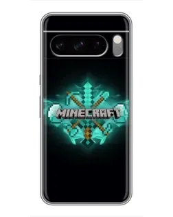 Чохол для TECNO Camon Slim з картинкою «Minecraft Diamond лого»