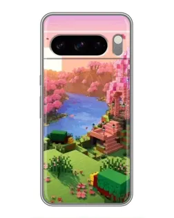 Чохол для TECNO Camon Slim з картинкою «Рожеве дерево Minecraft»