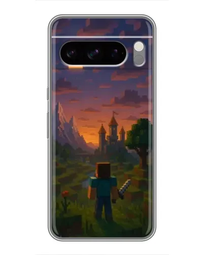 Чохол для TECNO Camon Slim з картинкою «Стів біля вежі» Чохол для TECNO Camon Slim з картинкою «Стів біля вежі»