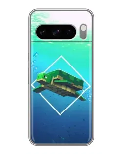Чохол для TECNO Camon Slim з картинкою «Черепаха Minecraft»