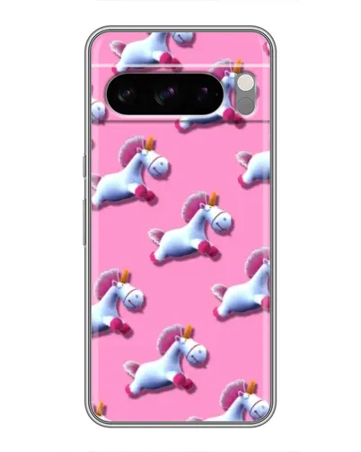 Чехол для TECNO Camon Slim с картинкой «Единороги на розовом»
