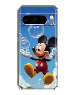 Чохол для TECNO Camon Slim з картинкою «Mickey та мильні бульбашки»