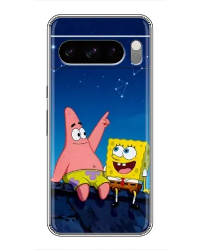 Чохол для TECNO Camon Slim з картинкою «Губка Боб та Патрік вночі» Чохол для TECNO Camon Slim з картинкою «Губка Боб та Патрік вночі»