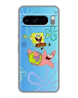 Чохол для TECNO Camon Slim з картинкою «Спанч Боб та Патрік»