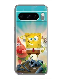 Чохол для TECNO Camon Slim з картинкою «Спанч Боб переможець»