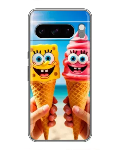 Чохол для TECNO Camon Slim з картинкою «Спанч Боб морозиво» Чохол для TECNO Camon Slim з картинкою «Спанч Боб морозиво»