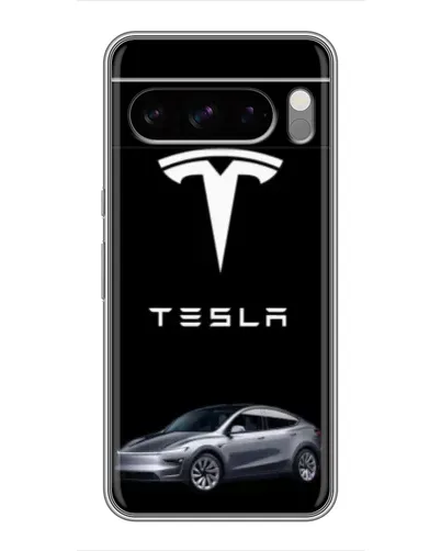 Чохол для TECNO Camon Slim з картинкою «Tesla Model Y»