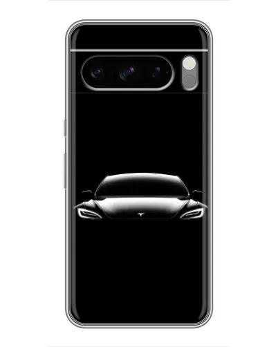 Чохол для TECNO Camon Slim з картинкою «Фари Tesla Night»
