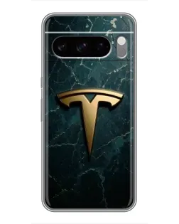 Чохол для TECNO Camon Slim з картинкою «Мармурова Tesla Gold»