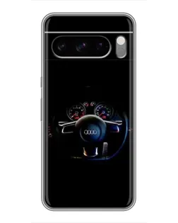 Чохол для TECNO Camon Slim з картинкою «Салон Audi — кермо»