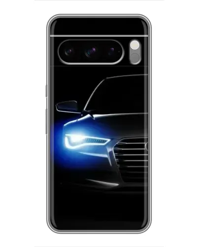 Чохол для TECNO Camon Slim з картинкою «Неоновий погляд Audi»