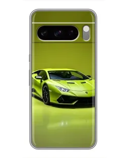 Чохол для TECNO Camon Slim з картинкою «Салатовий Lamborghini Huracan»
