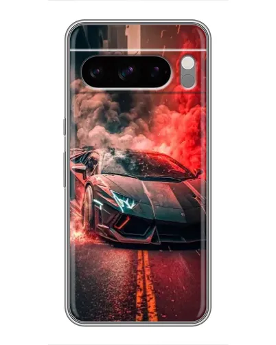 Чохол для TECNO Camon Slim з картинкою «Lamborghini червоний дим» Чохол для TECNO Camon Slim з картинкою «Lamborghini червоний дим»